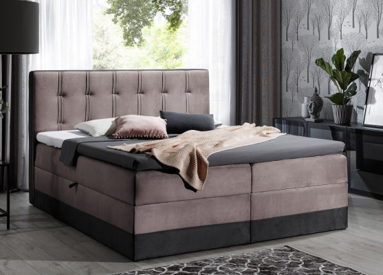 Box spring bed furniture double hotel 180x200 bedroom bed with storage box new