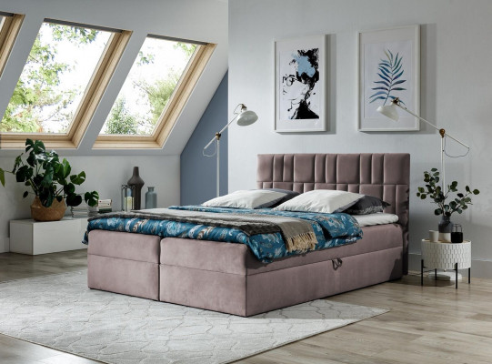 Double Bed Box Spring Bed Bed with Bed Storage Double Bed Beds Upholstered Bed Red New