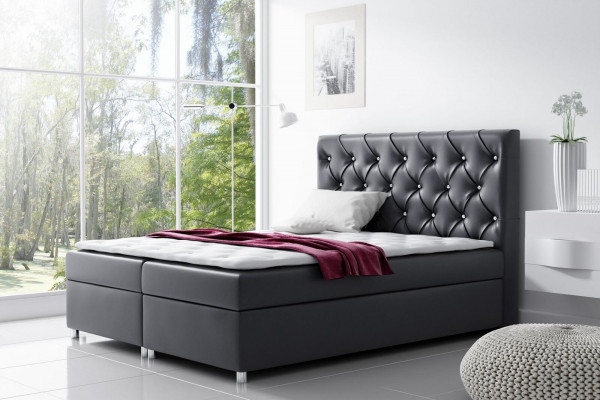 Chesterfield Bett Modern Boxspring Bed Double Bed Upholstered Bed Beds 200x200 New
