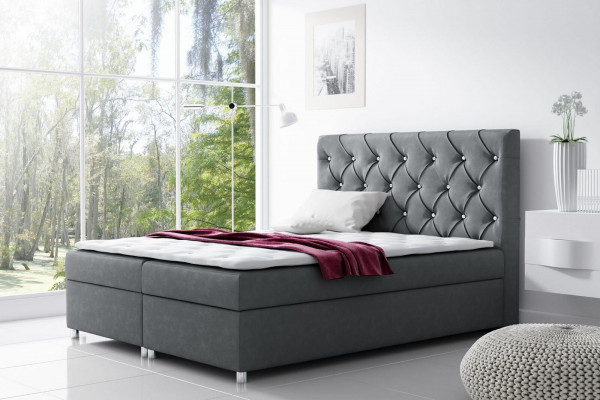 Chesterfield Bett Modern Boxspring Bed Double Bed Upholstered Bed Beds 200x200 New