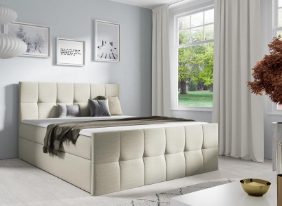Bed Bed box Spring box bed Bedroom Upholstered Design Double Modern