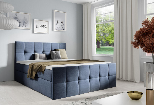 Bed Bed box Spring box bed Bedroom Upholstered Design Double Modern