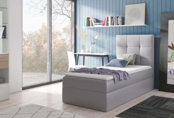 Youth bed, bedroom design, hotel, modern bed, bed box, box spring bed, 90 cm