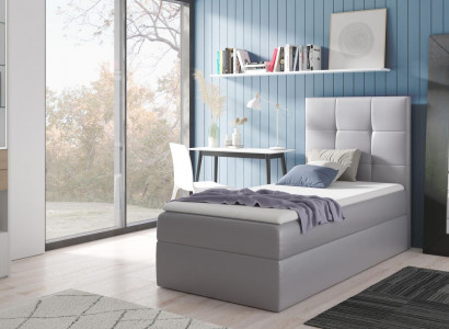 Youth bed, bedroom design, hotel, modern bed, bed box, box spring bed, 90 cm