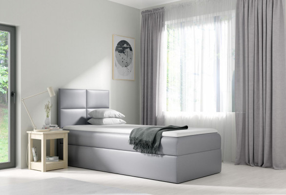 Bed bed box, bedroom design, hotel single 80 cm, youth bed, box spring bed.