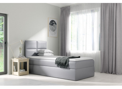 Bed bed box, bedroom design, hotel single 80 cm, youth bed, box spring bed.