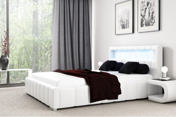 Upholstered bed frame design double hotel modern bed bedroom beds new