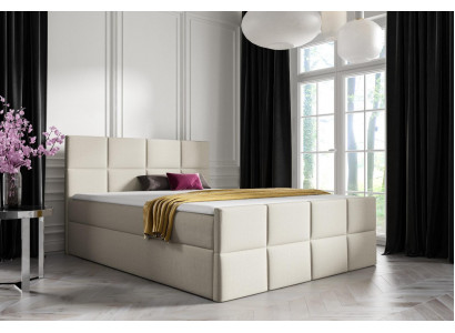 Bed bed box spring bed bedroom upholstery design double hotel modern