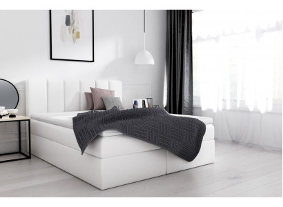 Box spring bed double bed bed with storage double bed beds upholstered bed white new