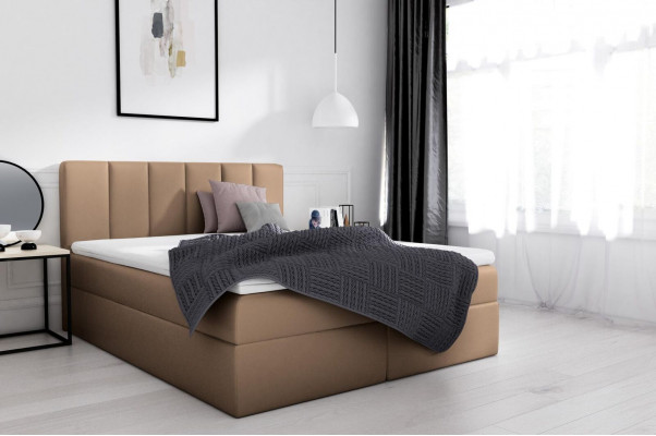 Box spring bed double bed bed with storage double bed beds upholstered bed white new