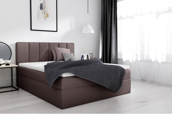 Box spring bed double bed bed with storage double bed beds upholstered bed white new
