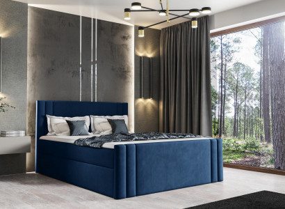 Bed Bedroom Beds Upholstery Design Double Luxury 180x200 Box Spring New