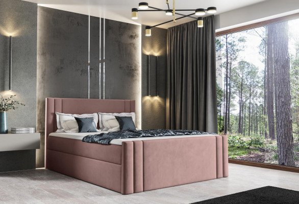 Bed Bedroom Beds Upholstery Design Double Luxury 180x200 Box Spring New