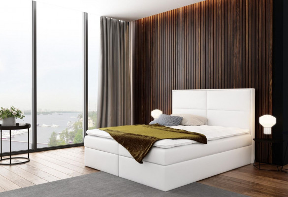 Bed with storage box upholstered bed box spring bed design double hotel bedroom