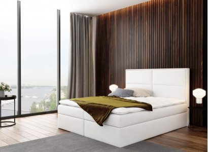 Bed with storage box upholstered bed box spring bed design double hotel bedroom