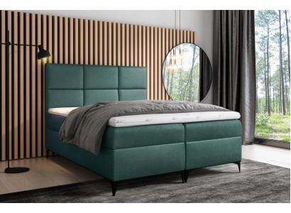 Box spring bed textile design double hotel modern bed bedroom beds 200x200
