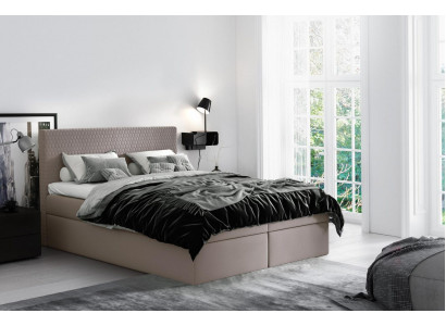 Box spring bed textile design double hotel modern bed bedroom beds 160x200