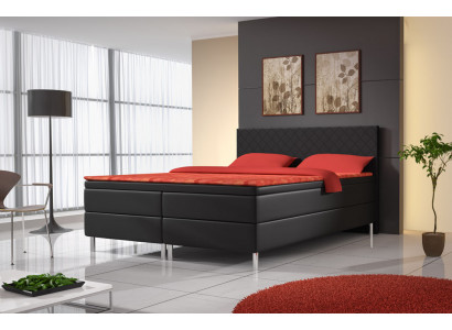 Upholstered bed beds bed upholstery artificial leather designer hotel double luxury design