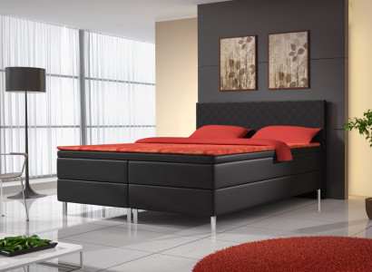 Upholstered bed beds bed upholstery artificial leather designer hotel double luxury design