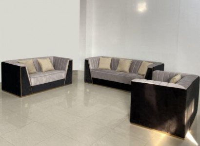 Medusa Seating Furniture Couch Set Fabric Sofa Couches Furniture Furnishings 3-piece