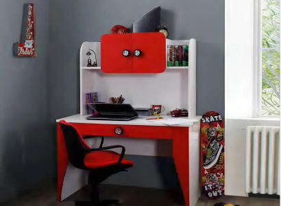 Desk with Shelves Modern Youth Room Children's Room Designer Furniture Luxury