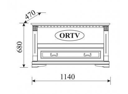 Classic under-bar RTV TV cabinet TV cabinet solid colonial style ORTV