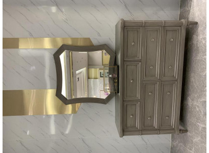 Luxury dresser mirror style design furniture modern bedroom dresser new brown