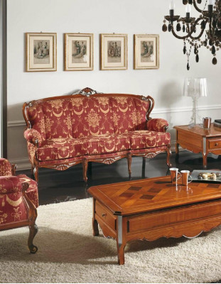 Classic 3-seater couch sofa upholstered sofas couches baroque sofa