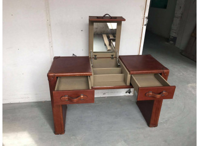 Dressing table hairdressing table cosmetic table dresser stool vintage leather suitcase new