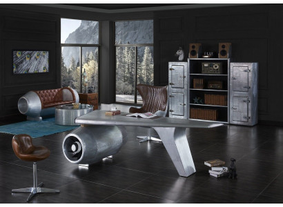 Airplane Wing Desk Office Desk Table Aviator Design Luxury Furniture