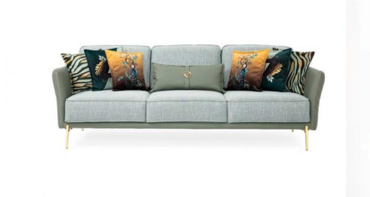 XXL three-seater couch upholstery furniture fabric big sofa couches textile 240cm