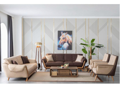 Luxury Sofa Set Couch Set 4-piece. Set Furniture Living Room Design Interior