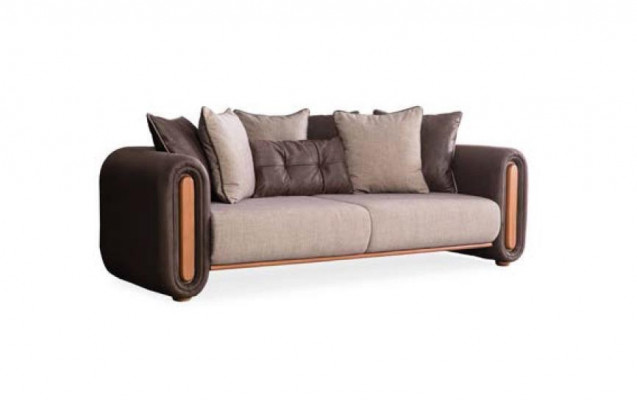Luxury Couch Furniture Sofas 3-piece Set Suite Sofa Upholstery Fabric