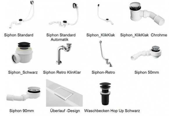 Shower tray Shower basin Shower Acrylic tub Flat Drain fitting Drain