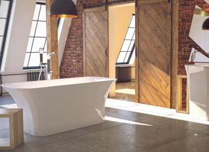 High-quality designer bathtub Exclusive freestanding acrylic tub 160x70