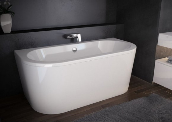 Bathtub Rectangular Design Round Bathtub White Modern