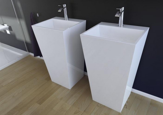 Modern basin sink acrylic floor standing bathroom freestanding washbasin