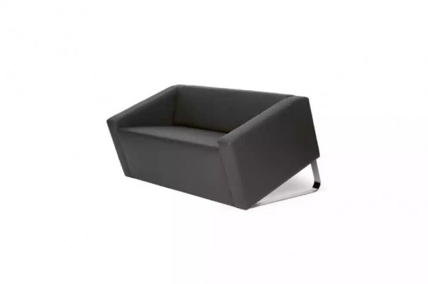 Modern two-seater leather sofas upholstered couches office furniture