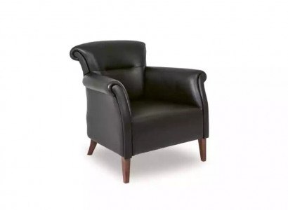 Black armchair office furniture luxury designer upholstered armchair single-seater style