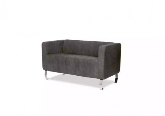 Black two-seater study furniture gray luxury couch textile furniture