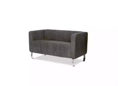 Black two-seater study furniture gray luxury couch textile furniture