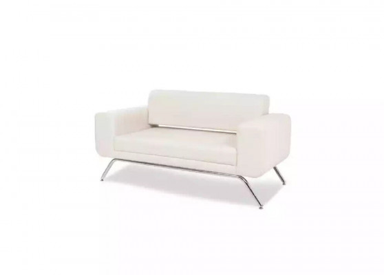 White luxury two-seater luxury couch textile fabric office furniture