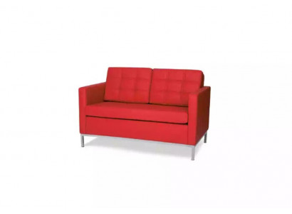 Waiting room furniture two-seater red couch upholstery furniture office furnishings