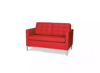 Waiting room furniture two-seater red couch upholstery furniture office furnishings