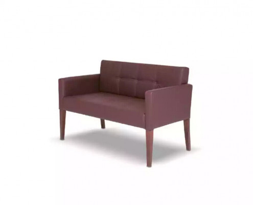 Pink two-seater couch, study sofa, office furniture set, sofa seating furniture