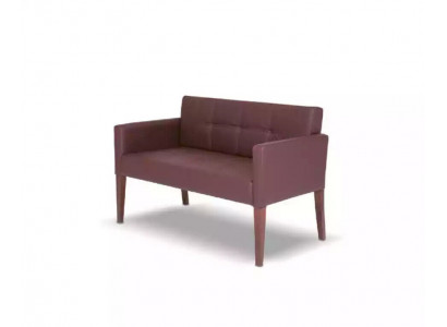 Pink two-seater couch, study sofa, office furniture set, sofa seating furniture