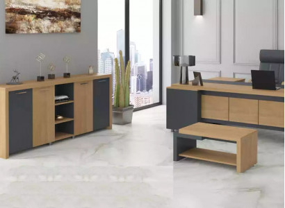 Office furniture desk, dresser, coffee table, luxury furniture set of 3 pieces
