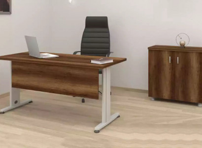 Complete office furniture set study room cabinet desk 2-piece set