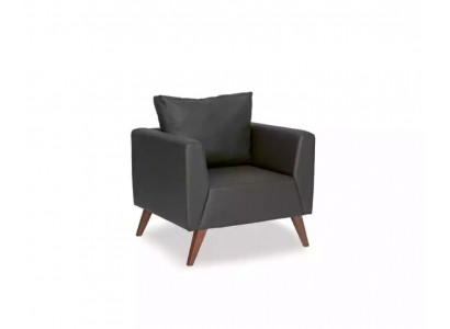 Black Armchair Design Upholstered Seat Study Office New