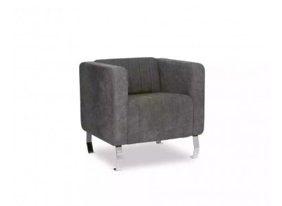 Gray armchair modern design furniture study new office textile
